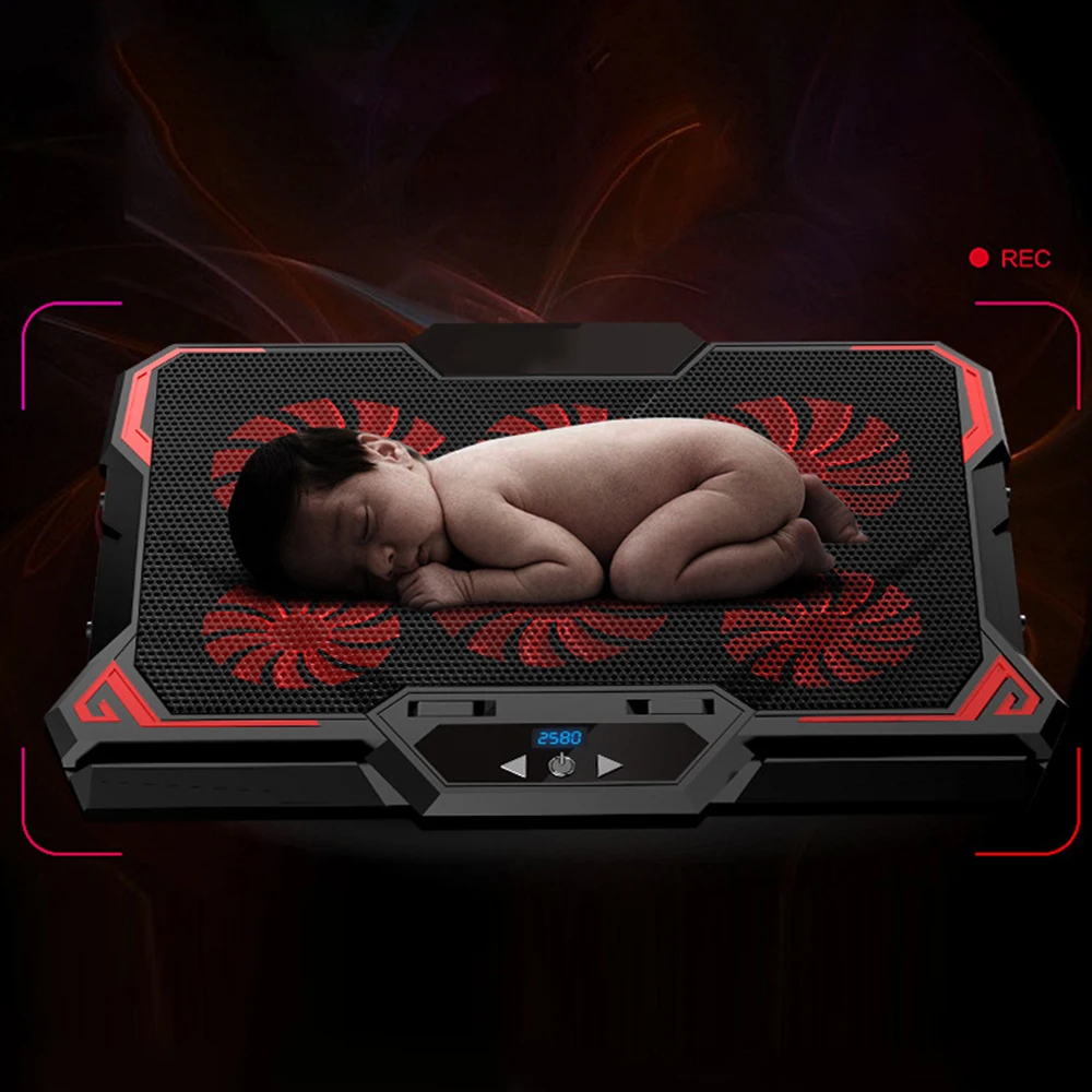 Охлаждающая подставка для игрового ноутбука с шестью вентиляторами охлаждающая