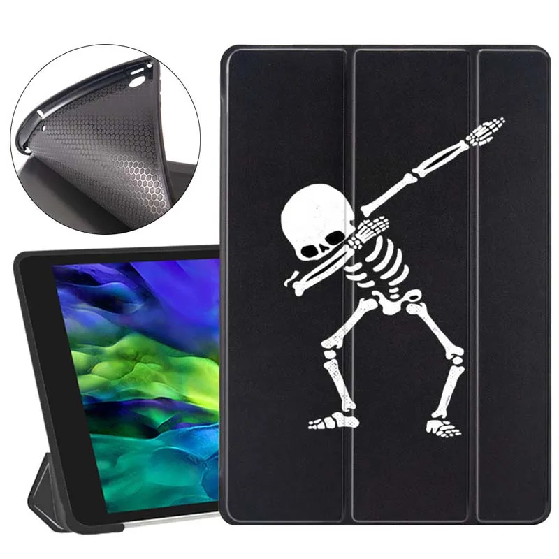 

Skeleton Pattern Tablet Case for Ipad Pro 11 Case with Pencil Holder Tablet Case for Ipad Pro11 Inch Ipad Mini 5 Case Anti-Dust