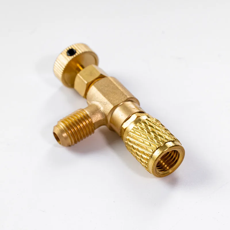 Refrigeration Charging Air Conditioning Adapter For R22/R410A 1/4 Safety Valve Hose Adaptor New | Инструменты