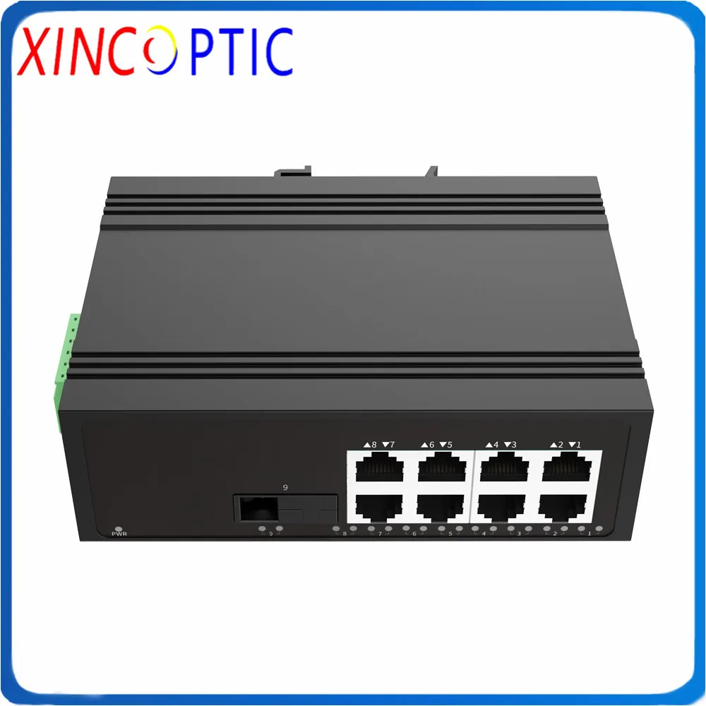 1SFP 1000M + 8RJ45 10/100M за исключением SFP промышленный 9 порт 10/100BASE T неуправляемый Ethernet