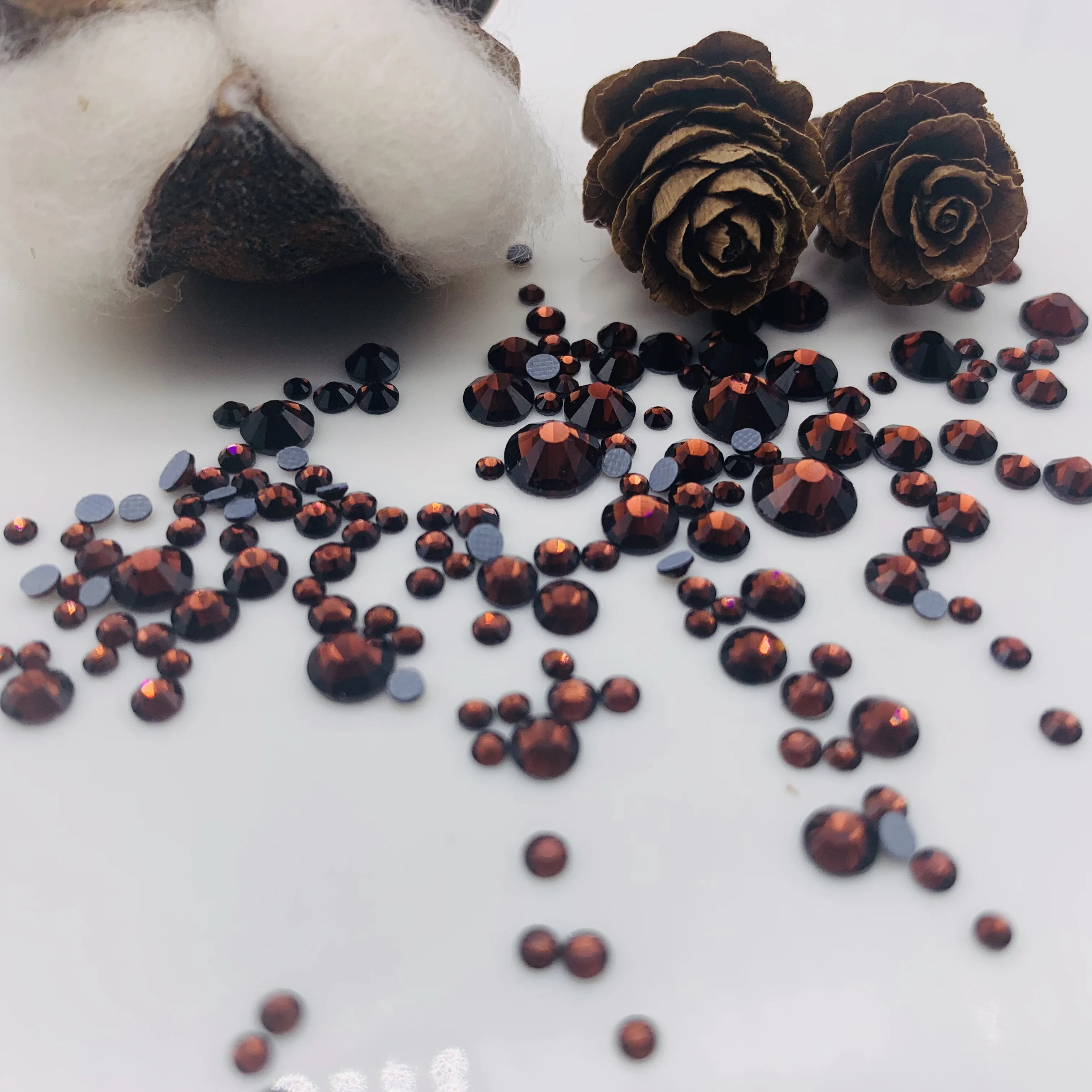 Стразы для горячей фиксации новый цвет бордового цвета стразы всех размеров из