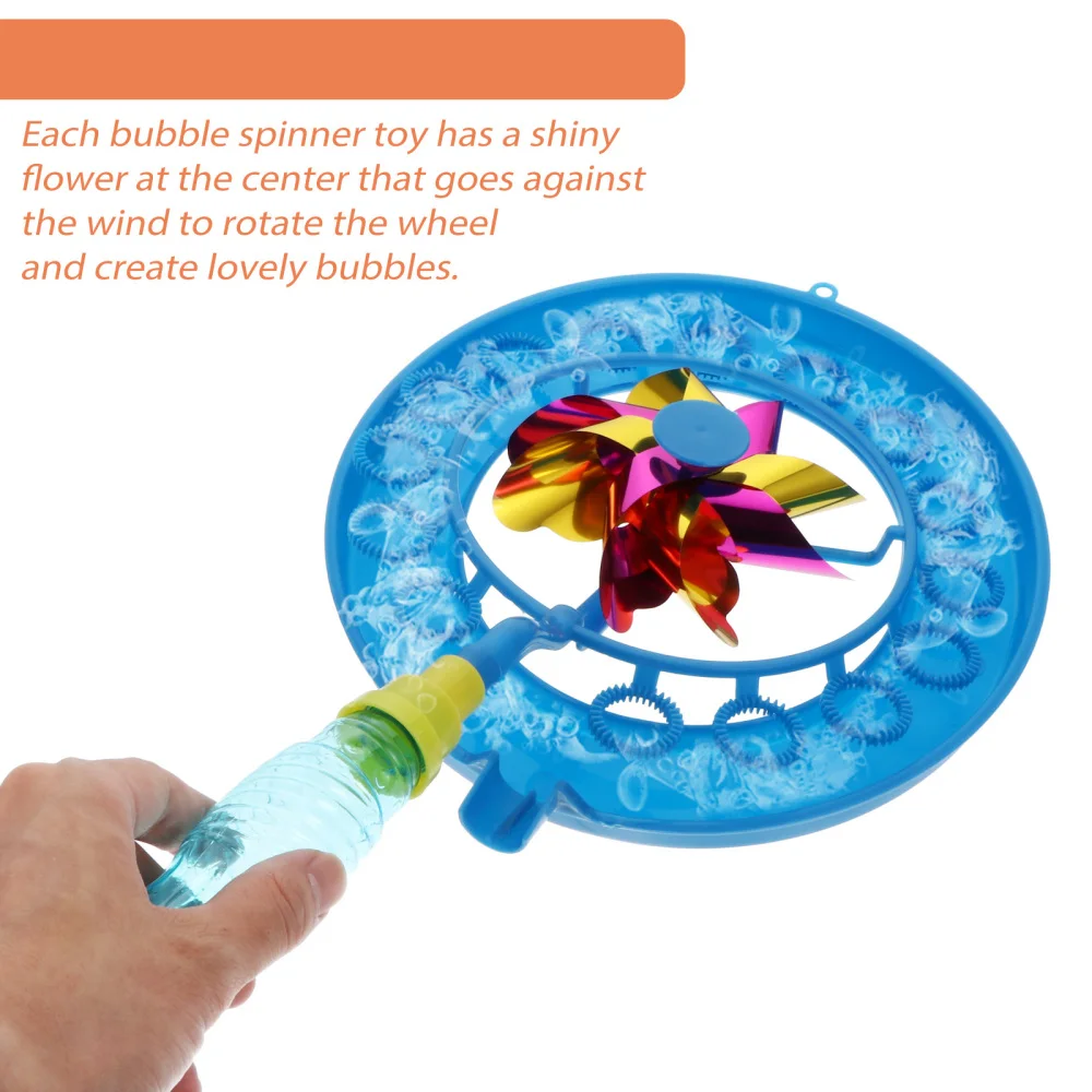 

3Pcs Pinwheel Bubble Wand Wind Bubble Blowing Windmill Bubbles Maker