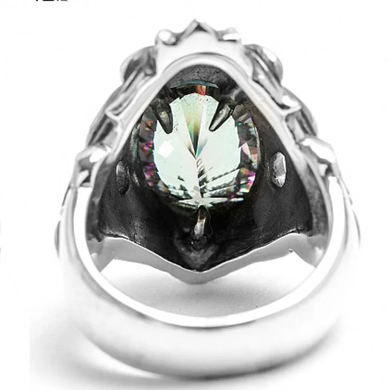 S925 чистого серебра ювелирные изделия тайский серебряный голова льва из кольца с