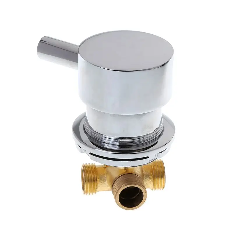 

G1/2" Hot & Cold Water Mixing Valve Thermostatic Mixer Two In & One Out Faucet For Shower Room