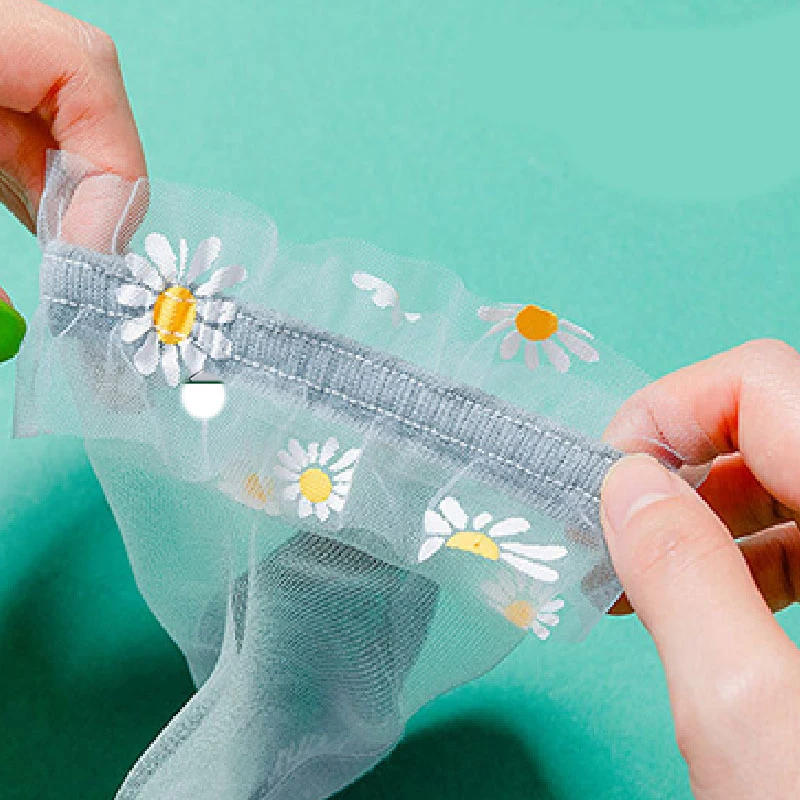 

Sweet Lace Short Socks Women Daisy Print Transparent Summer Socks Girls Soft Breathable Ankle Socks Female Elastic Princess Sox