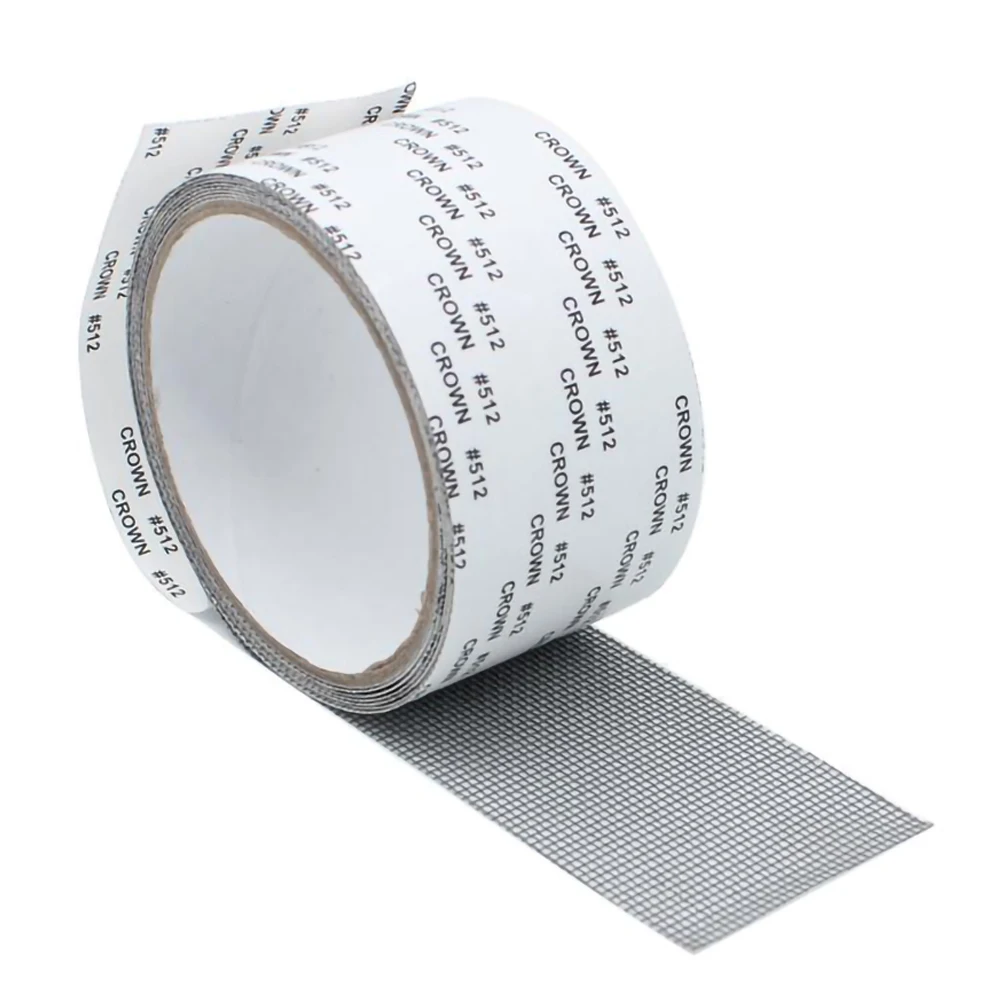 

Dropship Screen Repair Tape 5*200cm Window Door Black Adhesive Sticker Mesh Roll Patch Tape Window Curtains Net Repair Tools