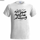 Мужская футболка с надписью PEACE BE UPON He, классная повседневная мужская футболка с надписью ALAYHI AS-SALAM, с арабским мусульманским исламом, sbz1387