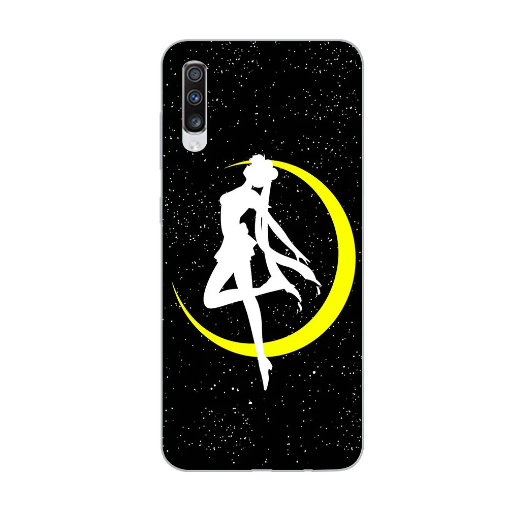 ciciber Phone Case Anime Sailor Moon Cover for Samsung Galaxy A50 A70 A80 A40 A30 A20 A60 A10 A20e Soft Silicone TPU Funda Coque |