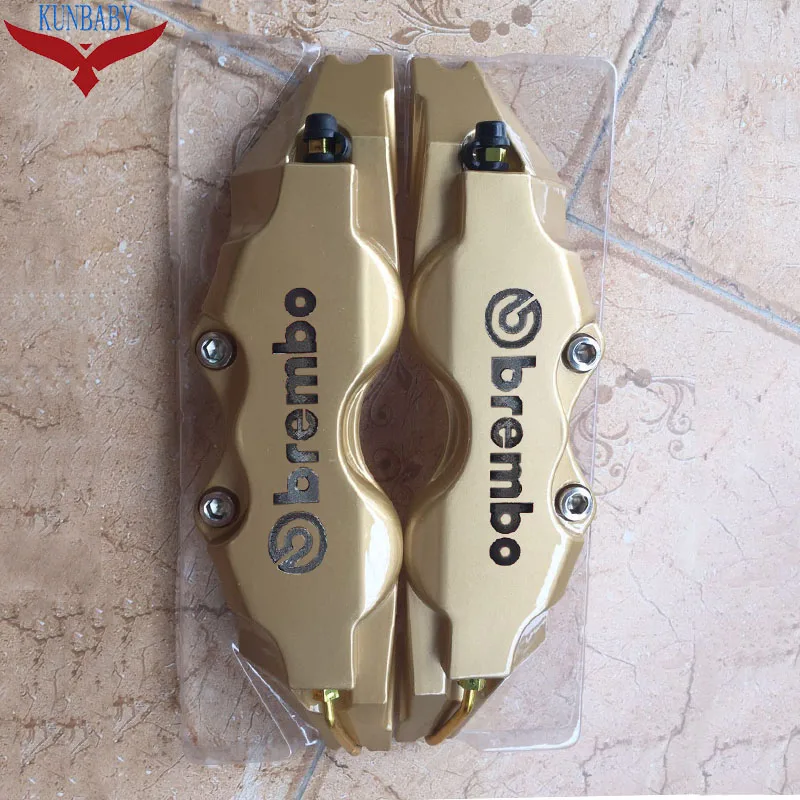 Kunbaby ABS пластик с хромированным Карбоновым Brembo логотип дисковый тормозной суппорт Чехлы Размер L/M/S модель 3 Автомобиль Стайлинг Новая мода