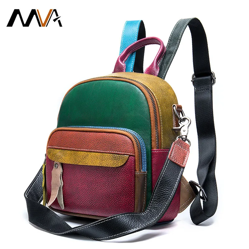 Модный женский рюкзак из натуральной кожи Повседневная Ретро винтажная сумка
