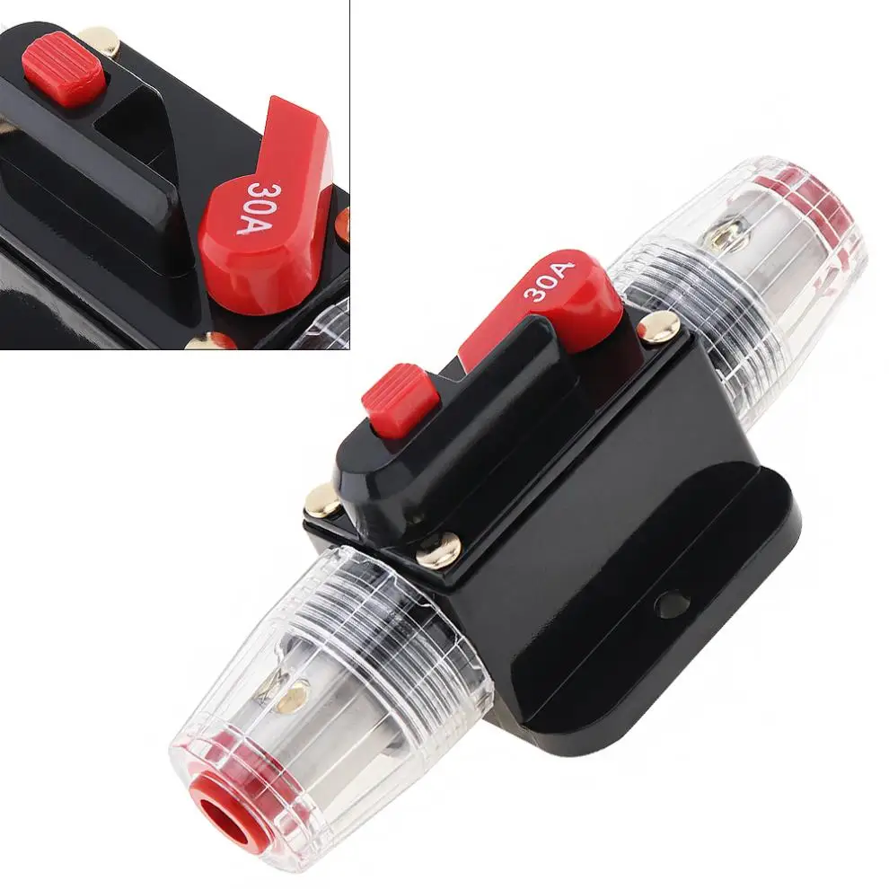 30A автомобильный аудио выключатель ручной переключатель сброса держатель