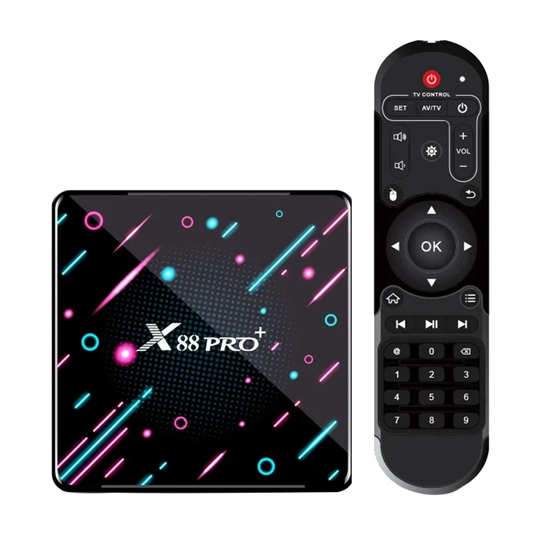 X88 PRO PLUS Android 9 0 Smart TV Box UHD 4K медиаплеер RK3368 4 ГБ/32 ГБ 2 4G/5G двухдиапазонный WiFi BT4.0 100 м LAN