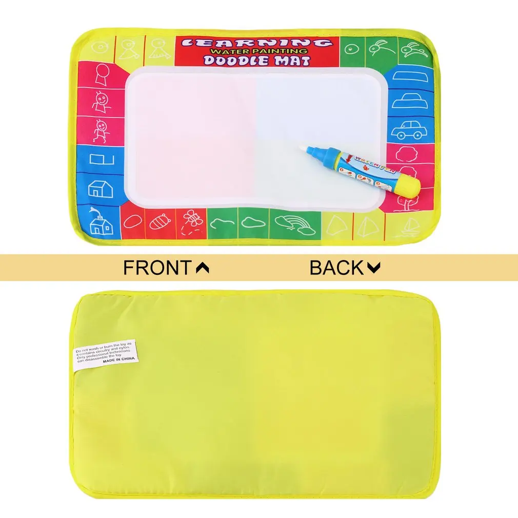 Hot! Fun Kids Baby Add Water Write Draw Paint Drawing Canvas Magic Doodle Mat With Pen Brushes Gift Christmas New |