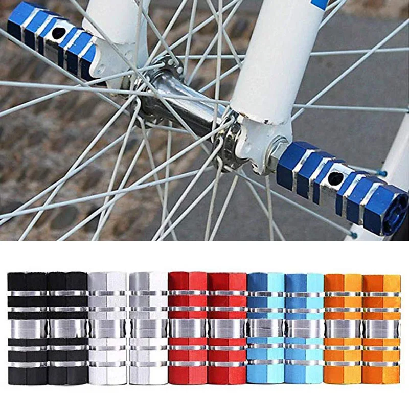 

1 Pair Aluminum Alloy Foot Pegs MTB Bicycle Foot Pegs Footrest Lever Bicycle Accessories Small Pillars Cycling Equipment