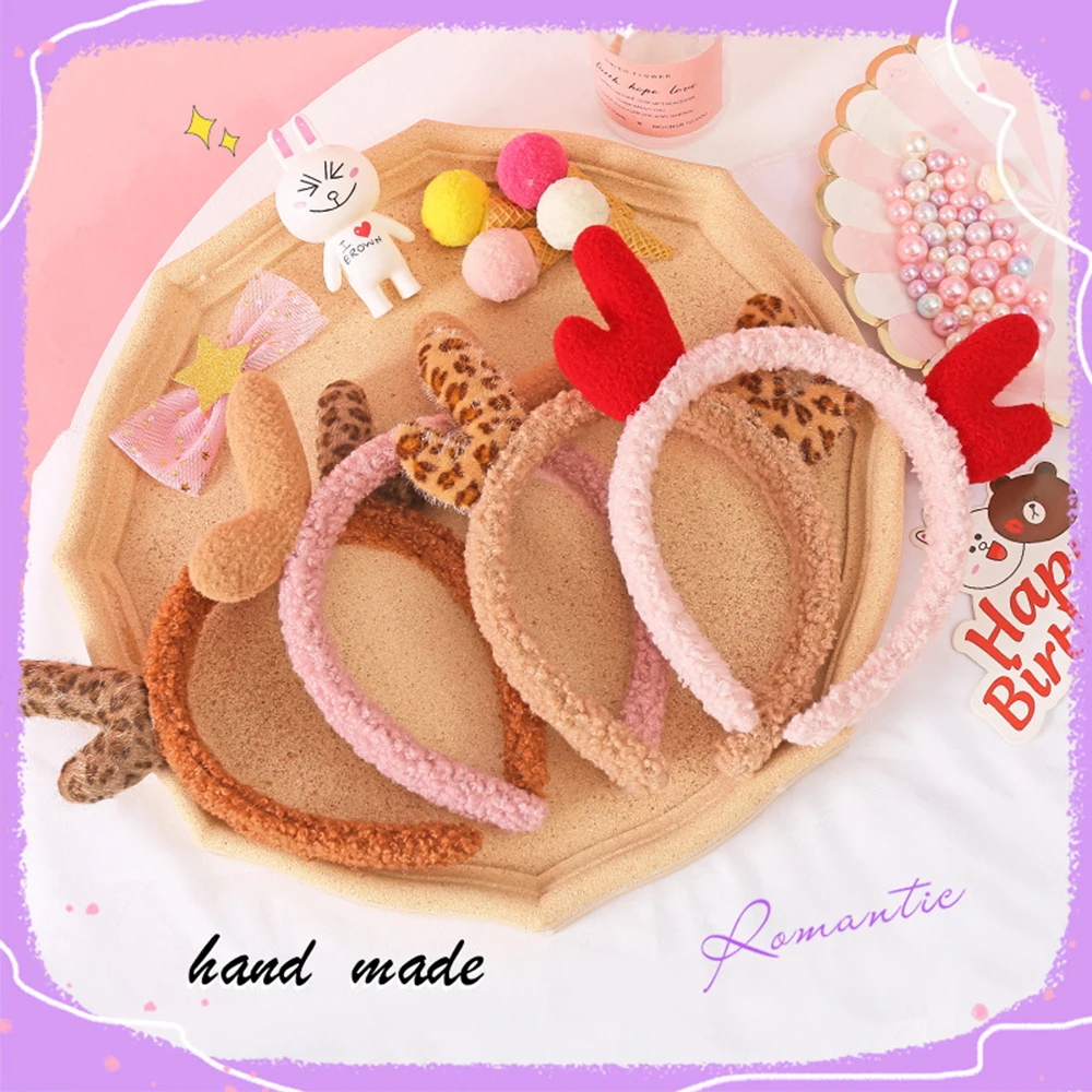 Christmas Reindeer Ears Antlers Headband Fashion Stylish Deer Horn Headbands for New Years Kids Adults Hairband |