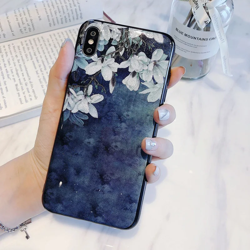 YSW для Vivo Y81 Y81S Y55 Y53 Y65 Y83 V7 Plus Y79 Y75S V9 Y85 Z1 V11 Pro Y91Y91i Y95 роскошный блестящий цветочный