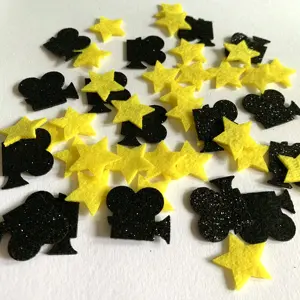 Фильм Голливуд конфетти Клевер счастливый День рождения Разбрасыватели конфетти для стола, украшение для маникюра, блестящие нетканый материал для вечеринок