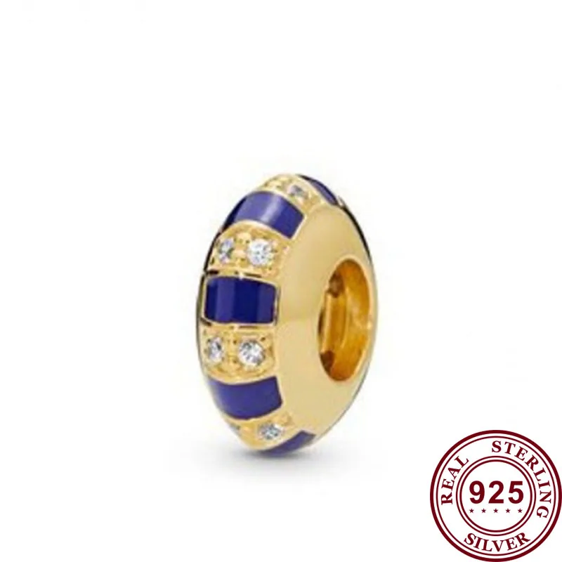 

Original 925 Sterling Silver Bead Exotic Gems And Striped Beads Fit Pandora Women Bracelet & Necklace Diy Jewelry