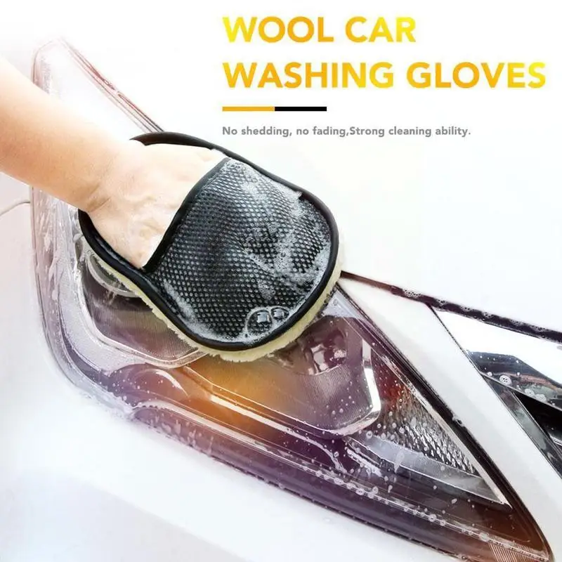 

Microfiber Wool Soft Automotive Car Washing Cleaning Glove Care Brush Cleaning Cleaning Car Wash Washer Car 17*25cm Motorcy Z5Q1