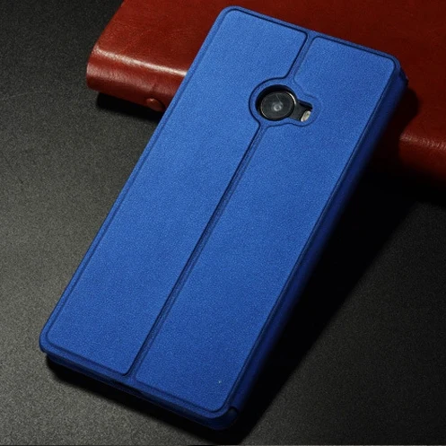 6 цветов для Xiaomi Mi Note 2 Чехол-книжка для телефона чехол Smart защитный чехол для Xiaomi Mi Note 2 5,7 ''Авто интеллигентая(ый) сна и пробуждения - Цвет: Синий