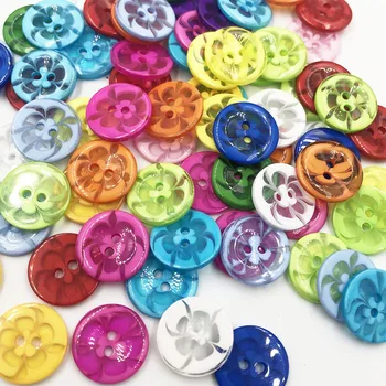 50Pcs 18MM Mix color plastic buttons children's apparel supplies sewing accessories DIY scrapbooking PT344 1