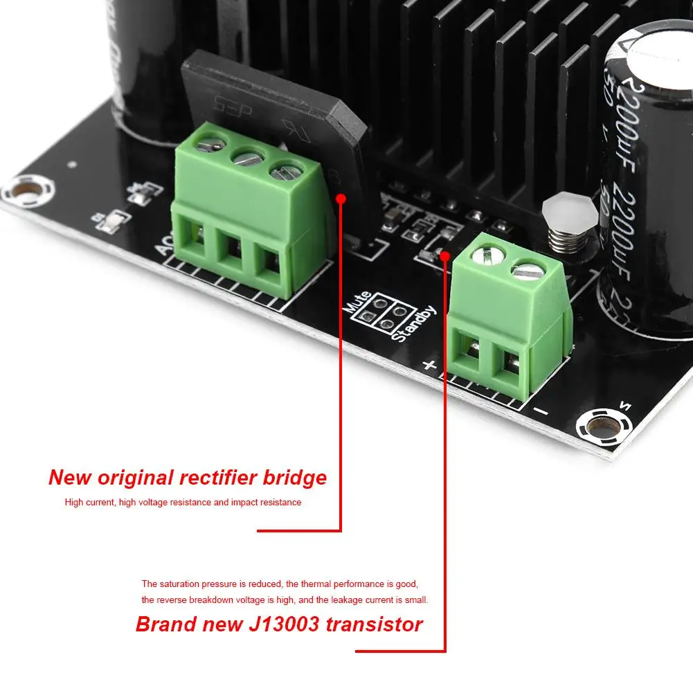 Высокомощная одноканальная плата цифрового усилителя TDA8954TH Core BTL Mode Fever Class 420