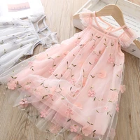 summer children baby girl dress sleeveless print floral infant baby dress princess dress girls clothes