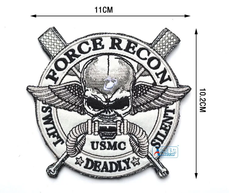 USMC военные нашивки морская пехота США Морская 3D вышивка тактическая нашивка для
