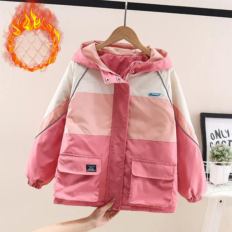 

Детская куртка с капюшоном, на Возраст 3-12 лет