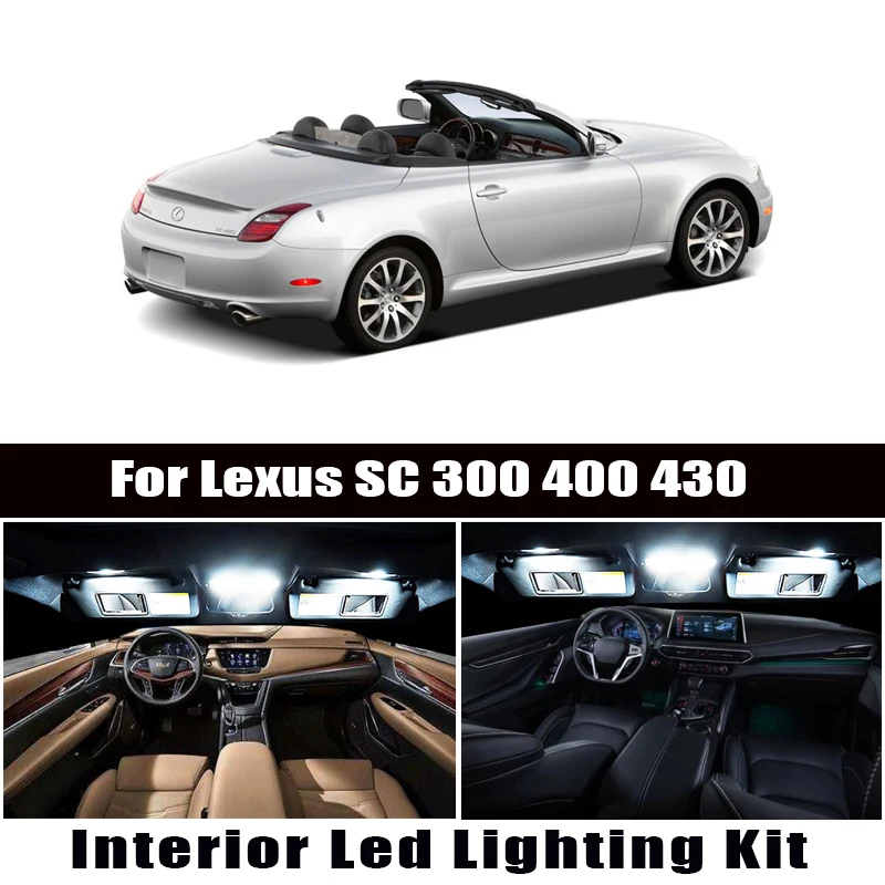 Canbus для Lexus SC 300 400 430 SC300 SC400 SC430 1991 2009 2010 автомобиля светодиодный внутренний