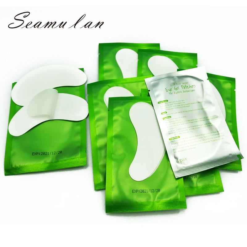 50 пар безворсовые патчи для наращивания ресниц|Подушечки ресниц| |