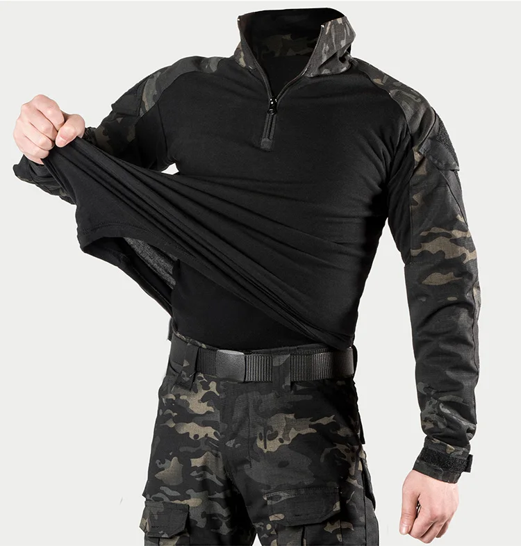 Мужская Уличная страйкбольная тактическая камуфляжная Военная униформа одежда