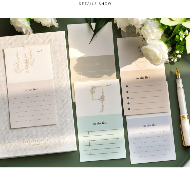 Mr Paper 4 Designs 14pcs/lot To Do List Colorful Ins Style Loose Leaf Memo Pads Minimalist Memo Pads Present with 2 Stickers
