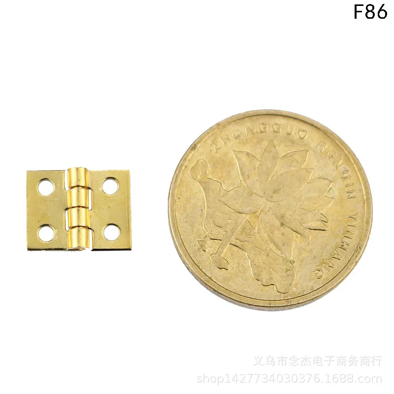 100 шт мини петли миниатюрный шарнир карман дверные из чистой меди для дам