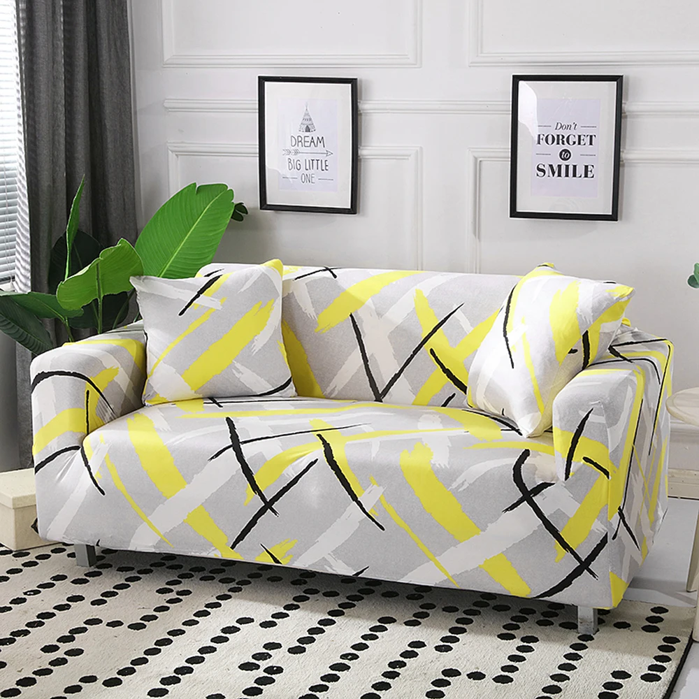 Four Season Non-slip Sofa Covers Stretch All-inclusive Polyester Slipcover Elastic Cushion For Living Room | Дом и сад
