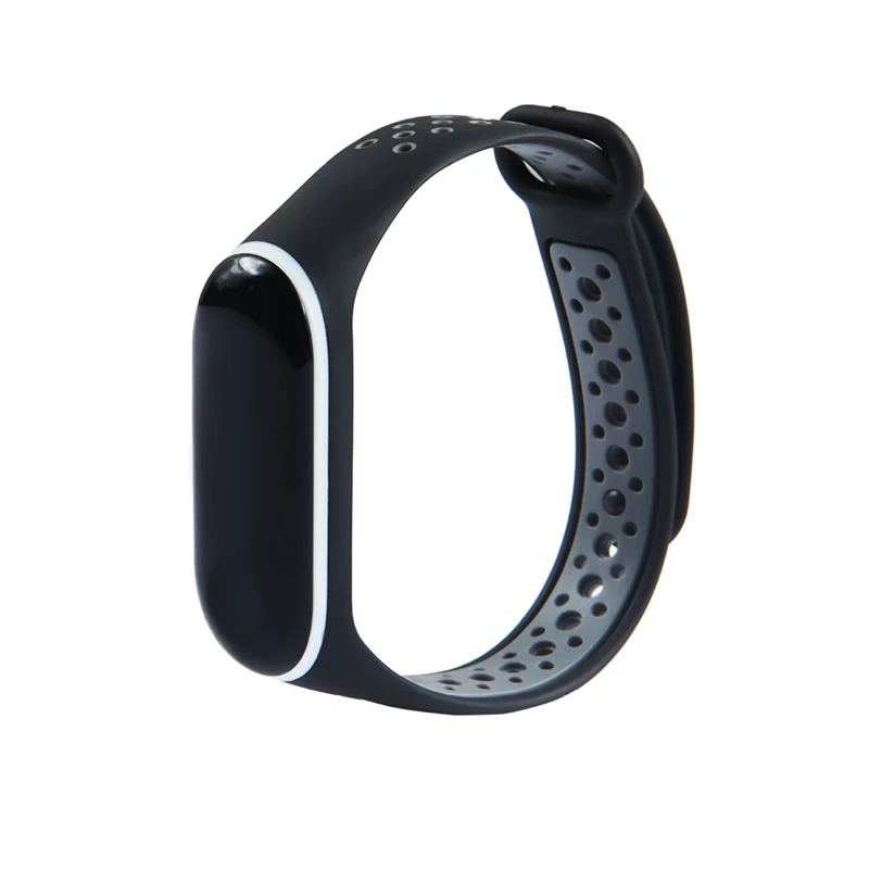 M3/4 1 шт. Сменные Ремешки для наручных часов для Xiaomi 3/4 двойной цвет популярный высококачественный браслет силиконовый ремешок