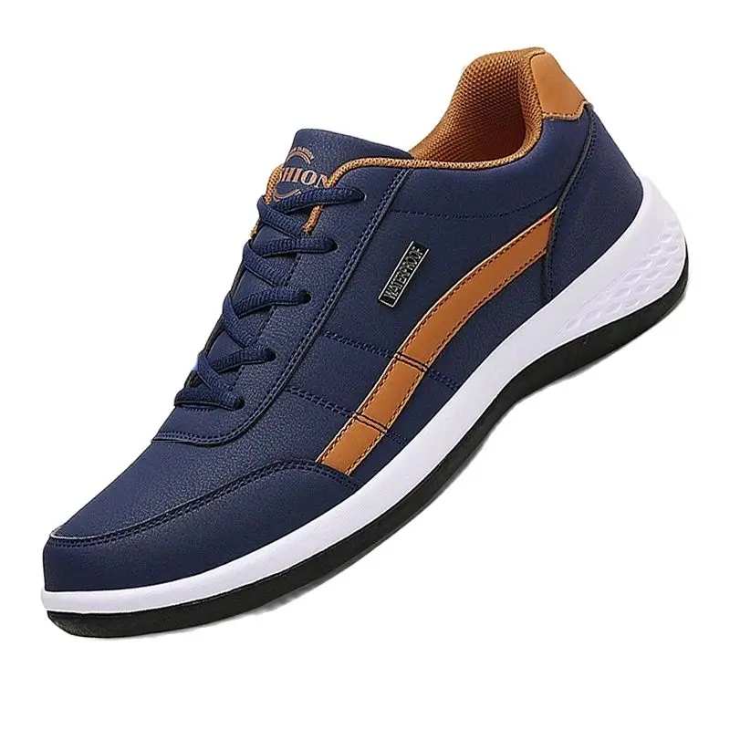 

Кожаные кроссовки FAKUNTN, трендовая повседневная обувь, итальянские дышащие мужские кроссовки для отдыха, нескользящая обувь, Мужская Вулкан...