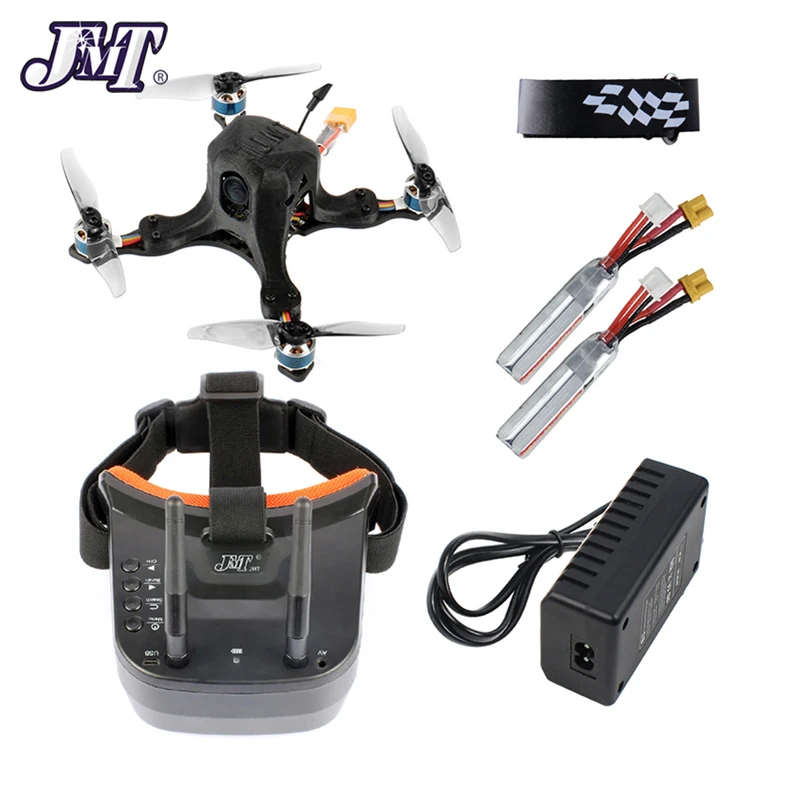 

JMT DIY Octopus usx1 127 мм FPV гоночный Дрон BNF с контроллером полета MiniF4 20A 4 в 1 ESC батарея 450 мАч LST-009 FPV очки Frsky