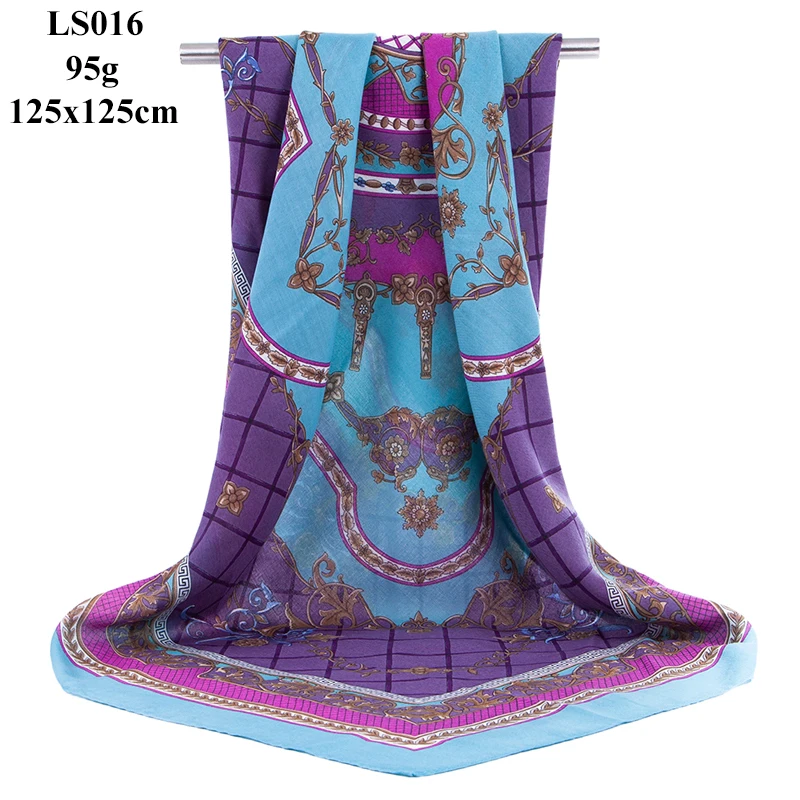 LS016 women scarf Портной Смит большой квадратный размер шарф женский модный дизайнерский большой размер шейный шарф осень зима хиджаб шаль шарфы для женщин - Цвет: LS016 women scarf