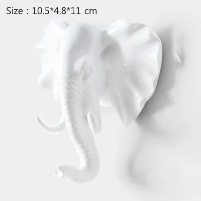 Elephant-White Strongwell, скандинавские крючки в виде животных, американский подвесной крючок, держатель, вешалки для ключей, крепкие бесшовные крючки для украшения дома - Цвет: Elephant-White