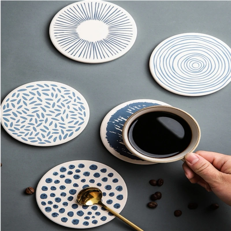 Силиконовая водопоглощение Быстросохнущий Подставка под кружку Коврики на стол