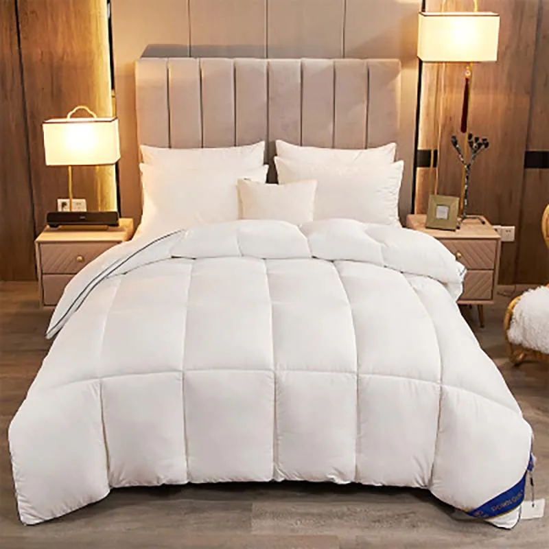 Комплект постельного белья 95% Белое Гусиное/утиное покрывало для кровати зимнее