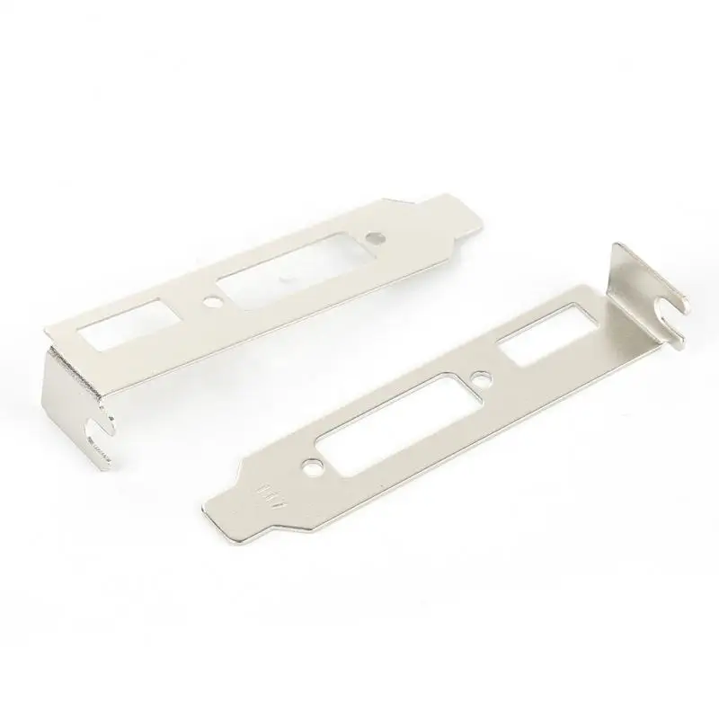 2pc Durable Low Profile Bracket Adapter HDMI-compatible VGA Port DVI Port For Half Height Graphic Video Card Set Computer Cables
