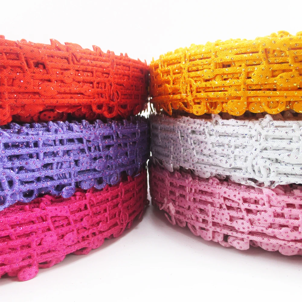 David accessories музыкальные заметки Сердце цветок полые кружева тиснение лента DIY