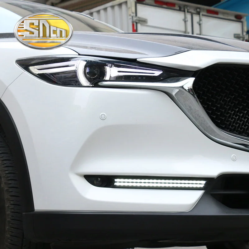 SNCN 2 шт. светодиодный дневные ходовые огни светильник для Mazda CX-8 CX8 2018 2019 течет