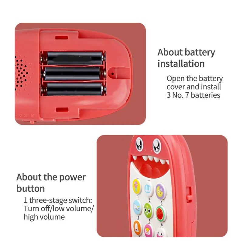 

Baby Rattle Bed Toy English Phone Shark Music Mobile For Kid Cartoon Stroller Education Newborn 0-12 Months Infant Child Toddler