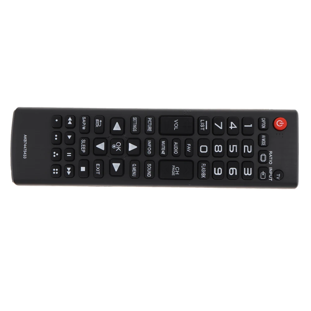 

Universal IR Black 433MHZ AKB74475433 Replacement TV Remote Control Fit for LG LCD Smart TV 32LF510B / 43LF5100 / 49LF5100