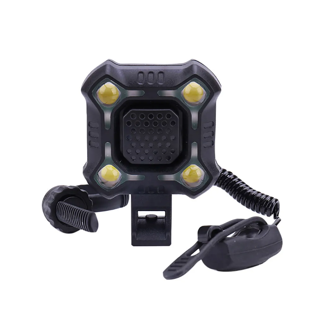 5 режимов Usb велосипедные фары с рогом 140 дБ Ipx6 Водонепроницаемый перезаряжаемый