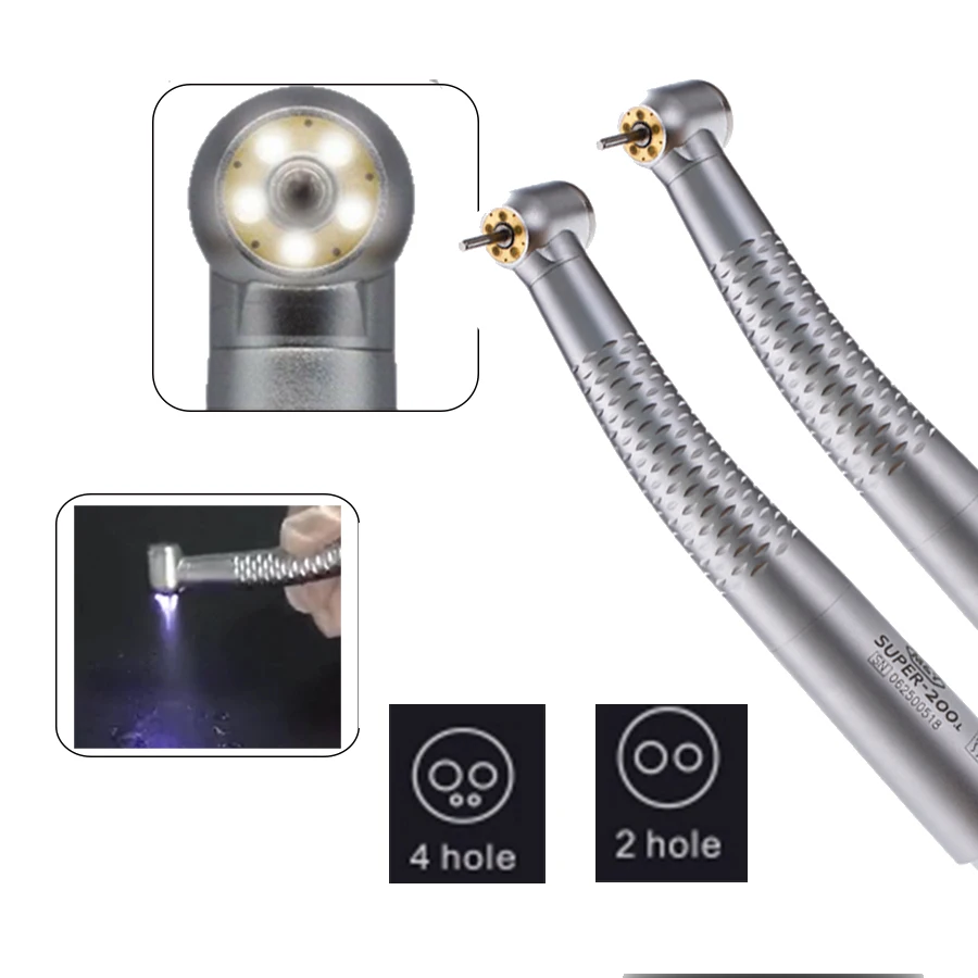 Стоматологическая воздушная турбина с 5 светодиодами наконечников для