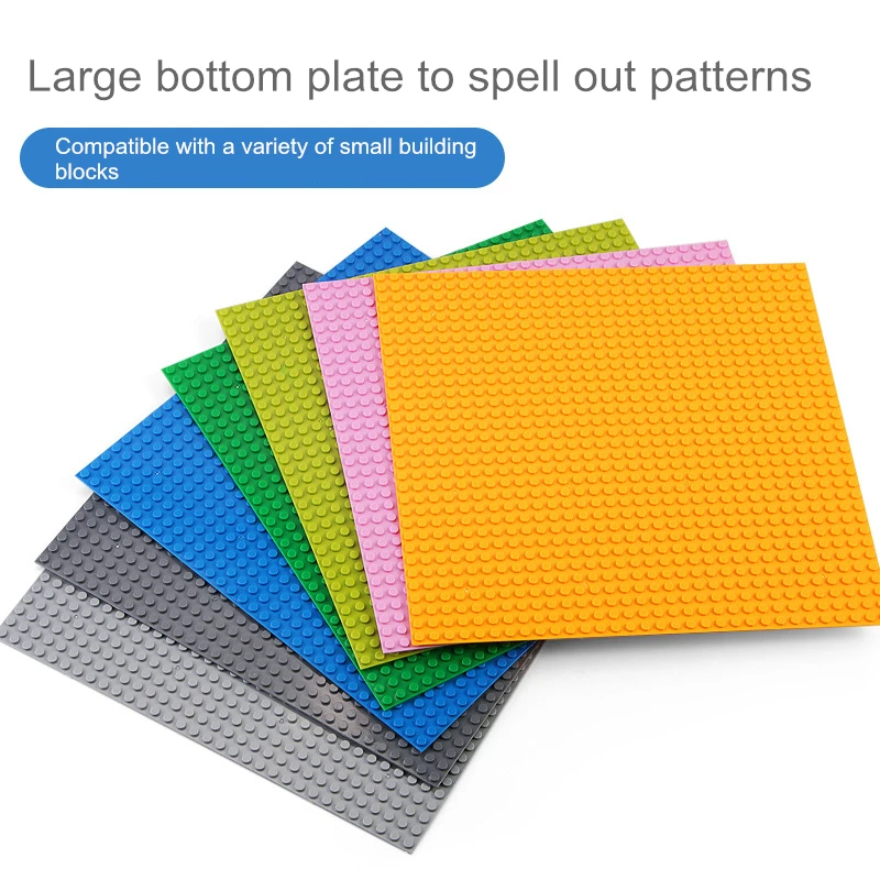 

2 Size 15 Styles Plastic Assembly Blocks Base Plates Figures City Classic Toys Building Blocks Baseplates Toys For Children Gift